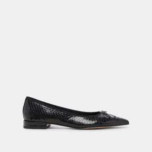 PALANI BALLET FLATS MITTERNACHTSCHLANGE GEPRÄGT