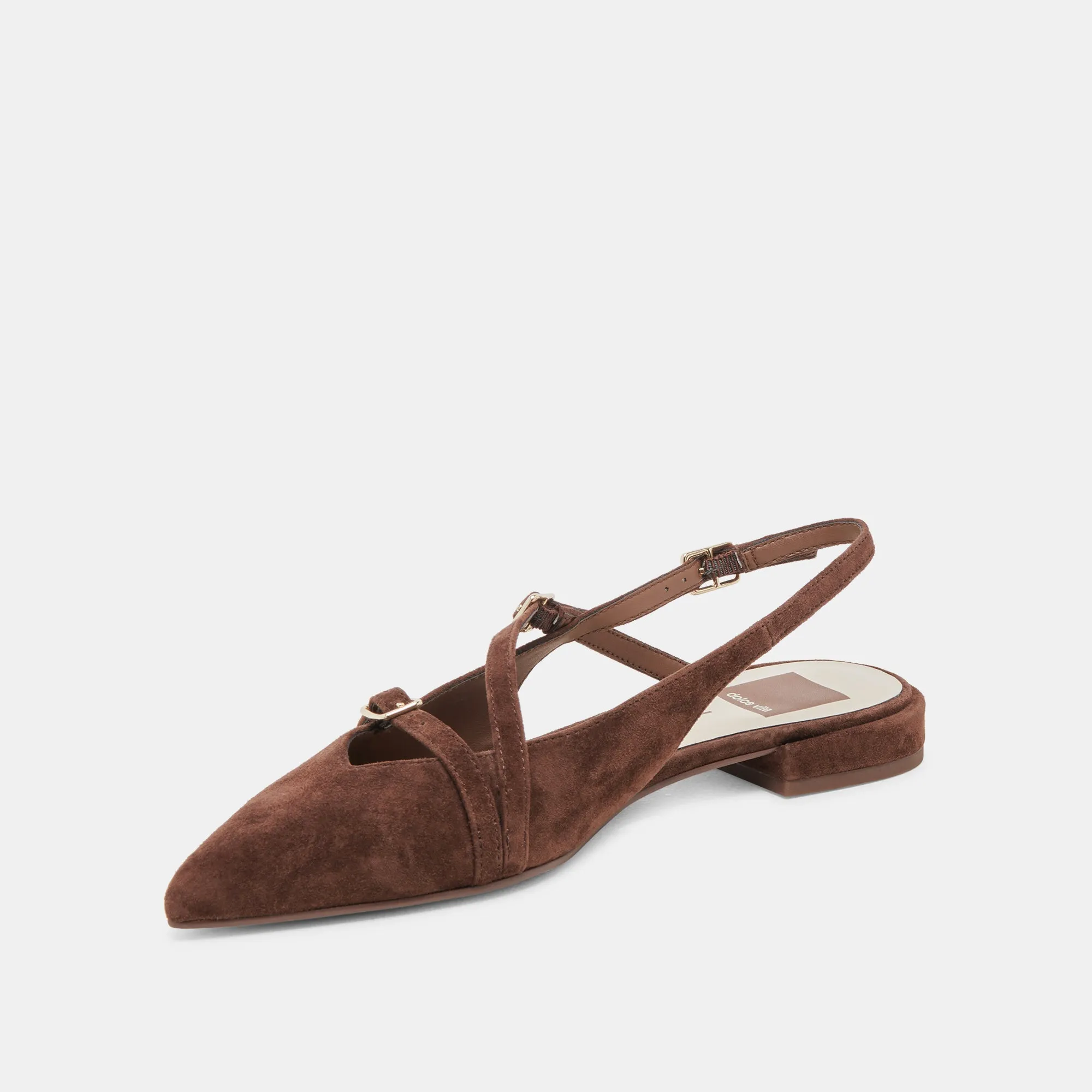 PAMLA FLATS DK BRAUN WILDLEDER