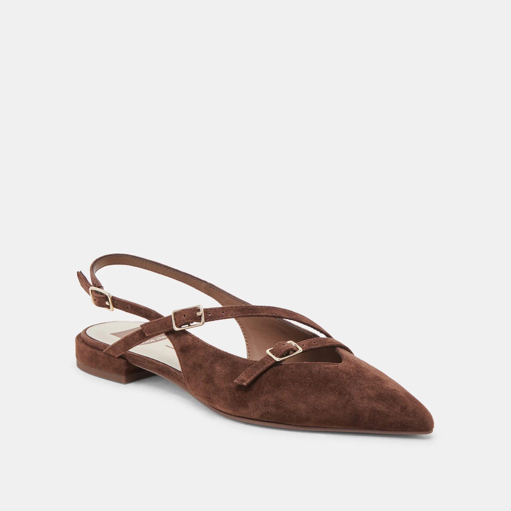 PAMLA FLATS DK BRAUN WILDLEDER