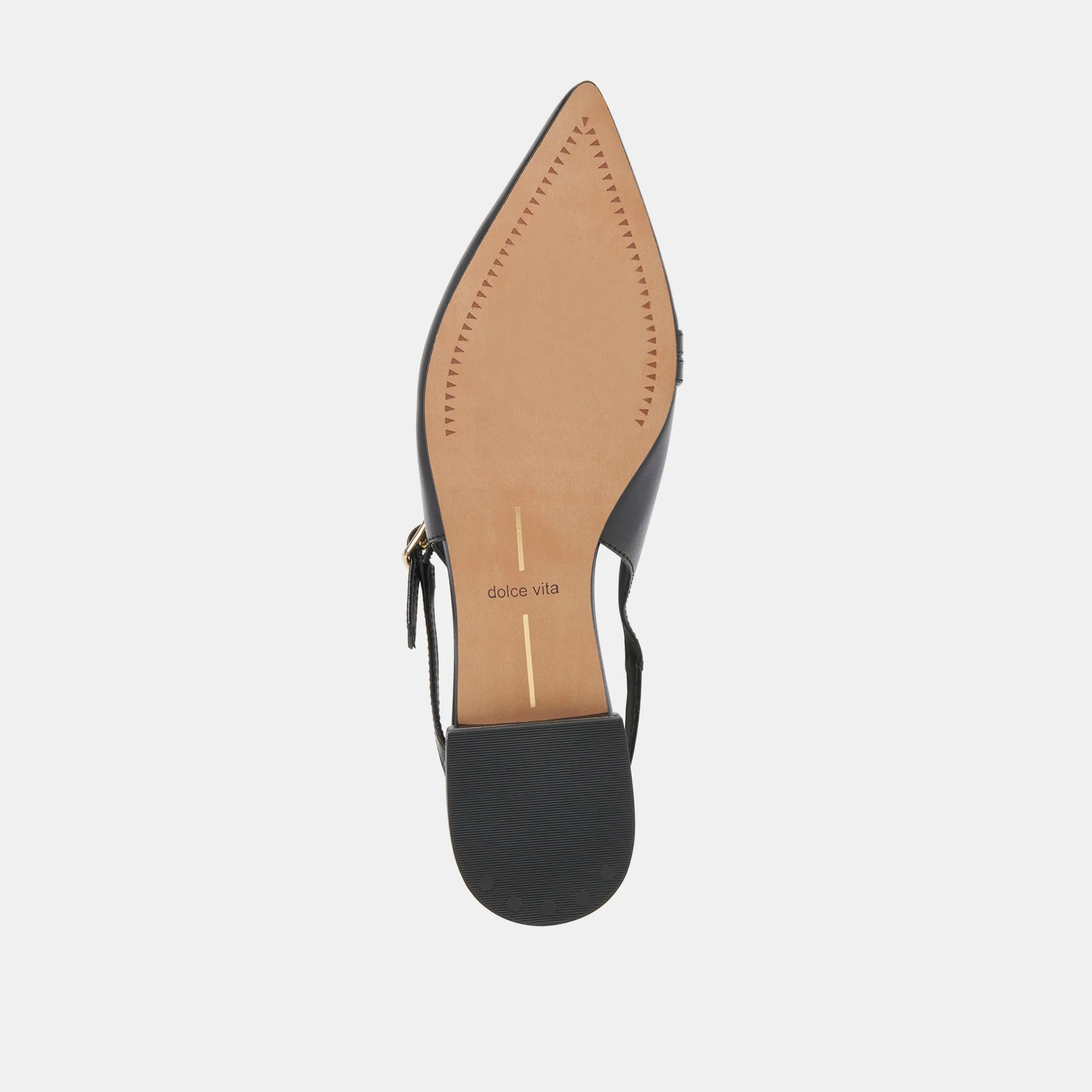 PAMLA WEITE FLATS SCHWARZ KRÄUSELNDES GLANZLEDER