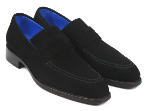 Paul Parkman Schuhe Paul Parkman Goodyear-Beschlagene Wildleder-Loafer in Schwarz