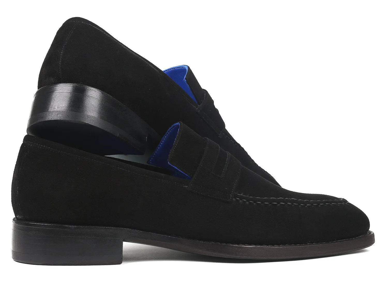 Paul Parkman Schuhe Paul Parkman Goodyear-Beschlagene Wildleder-Loafer in Schwarz
