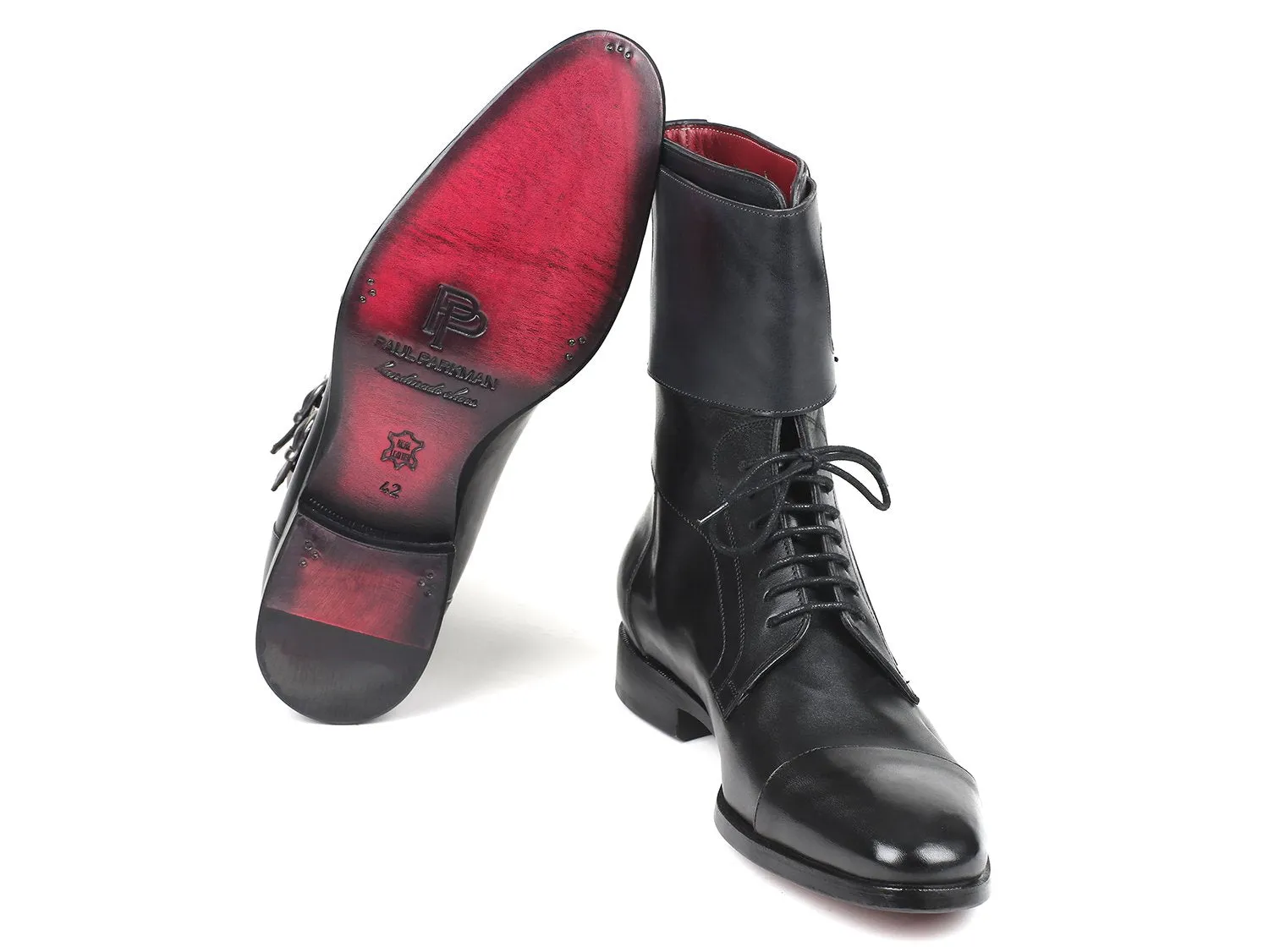 Paul Parkman Schuhe Paul Parkman Herren Stiefel aus Kalbsleder in Schwarz