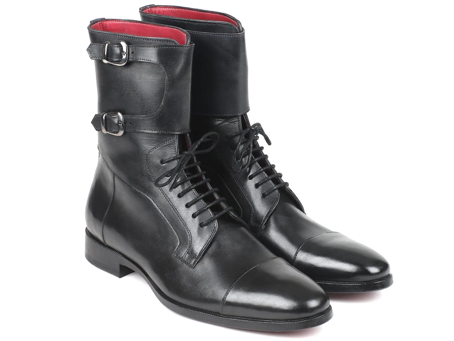 Paul Parkman Schuhe Paul Parkman Herren Stiefel aus Kalbsleder in Schwarz