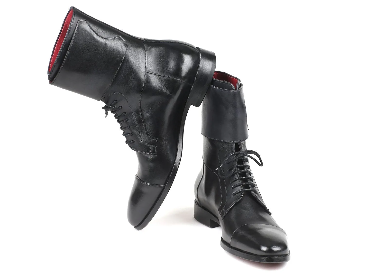 Paul Parkman Schuhe Paul Parkman Herren Stiefel aus Kalbsleder in Schwarz