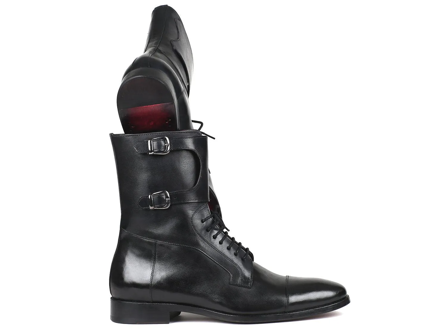 Paul Parkman Schuhe Paul Parkman Herren Stiefel aus Kalbsleder in Schwarz