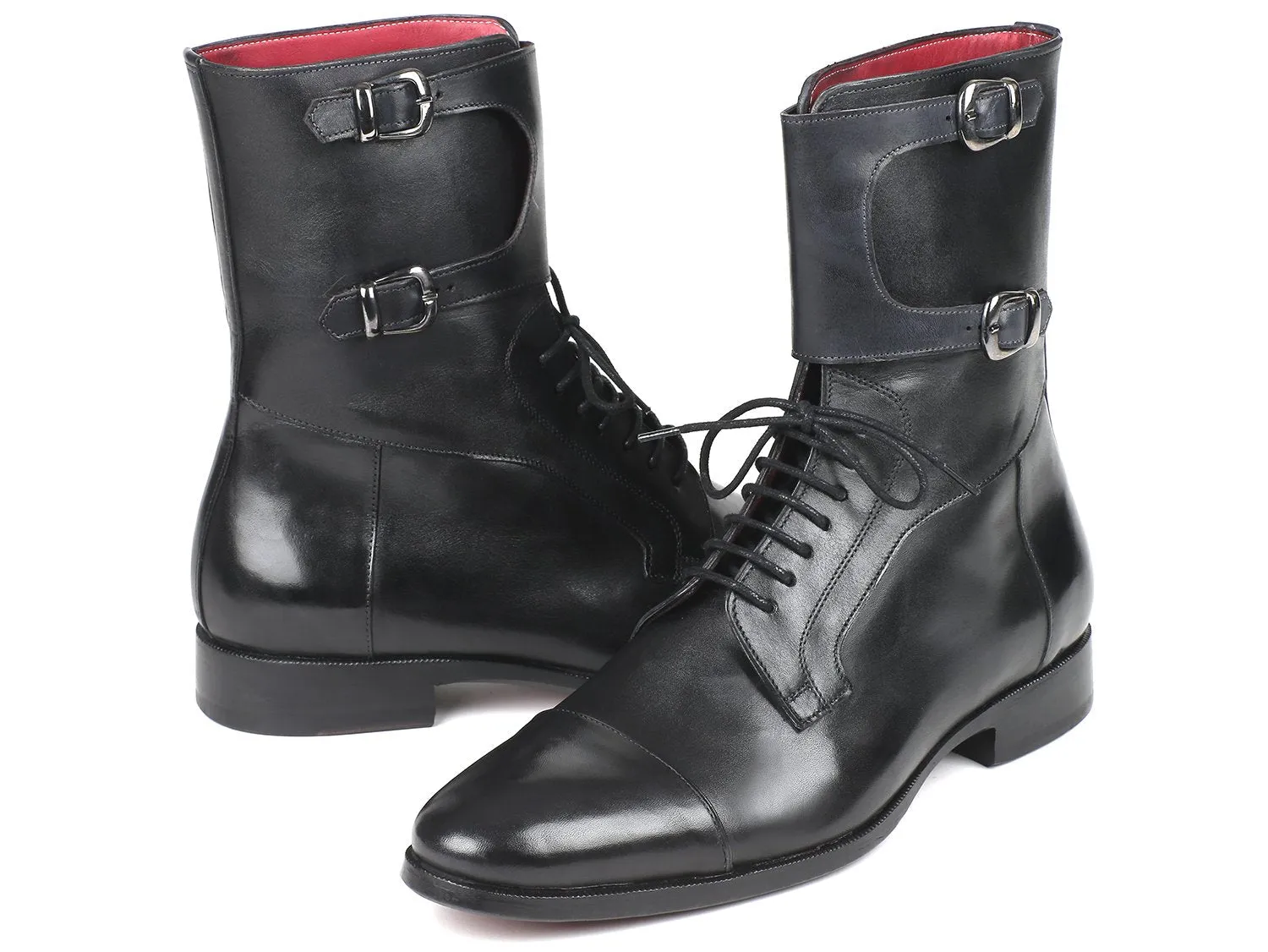 Paul Parkman Schuhe Paul Parkman Herren Stiefel aus Kalbsleder in Schwarz