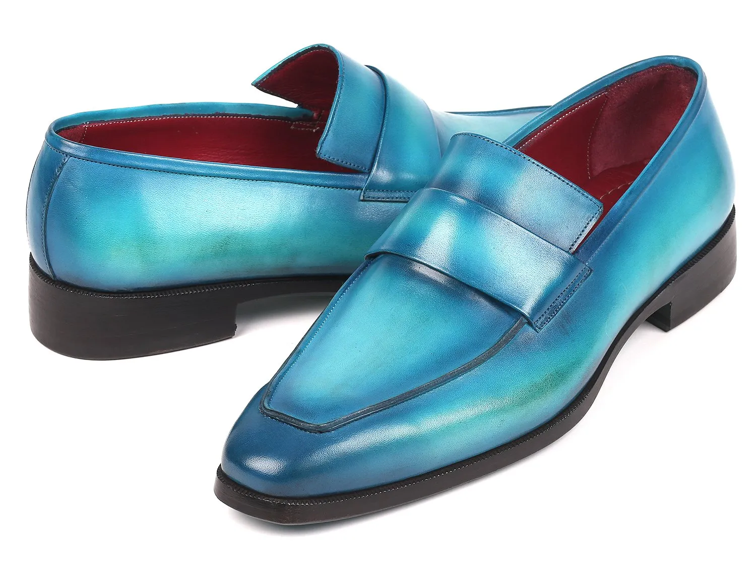 Paul Parkman Schuhe Paul Parkman Herren-Loafer in Türkis