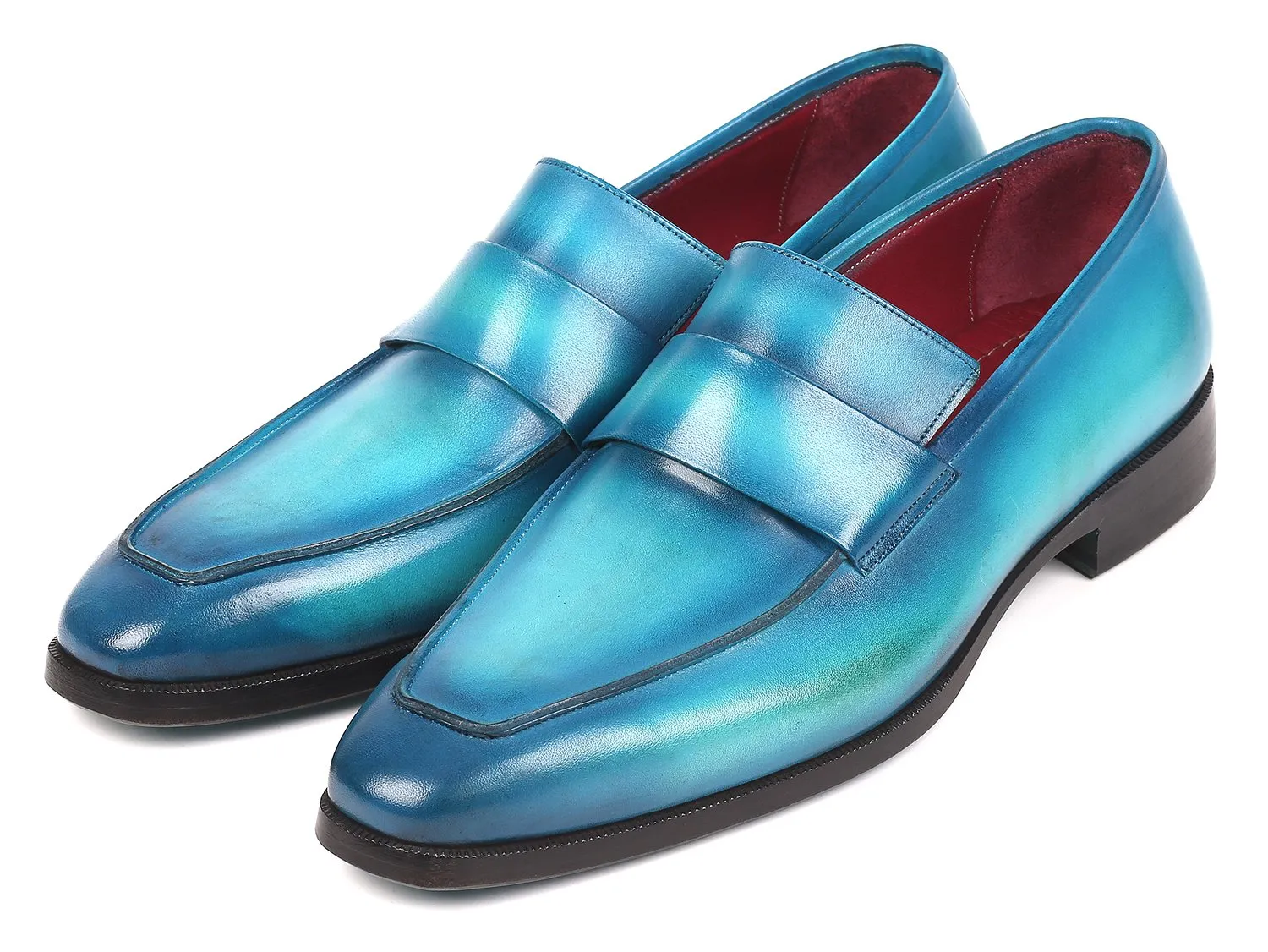 Paul Parkman Schuhe Paul Parkman Herren-Loafer in Türkis