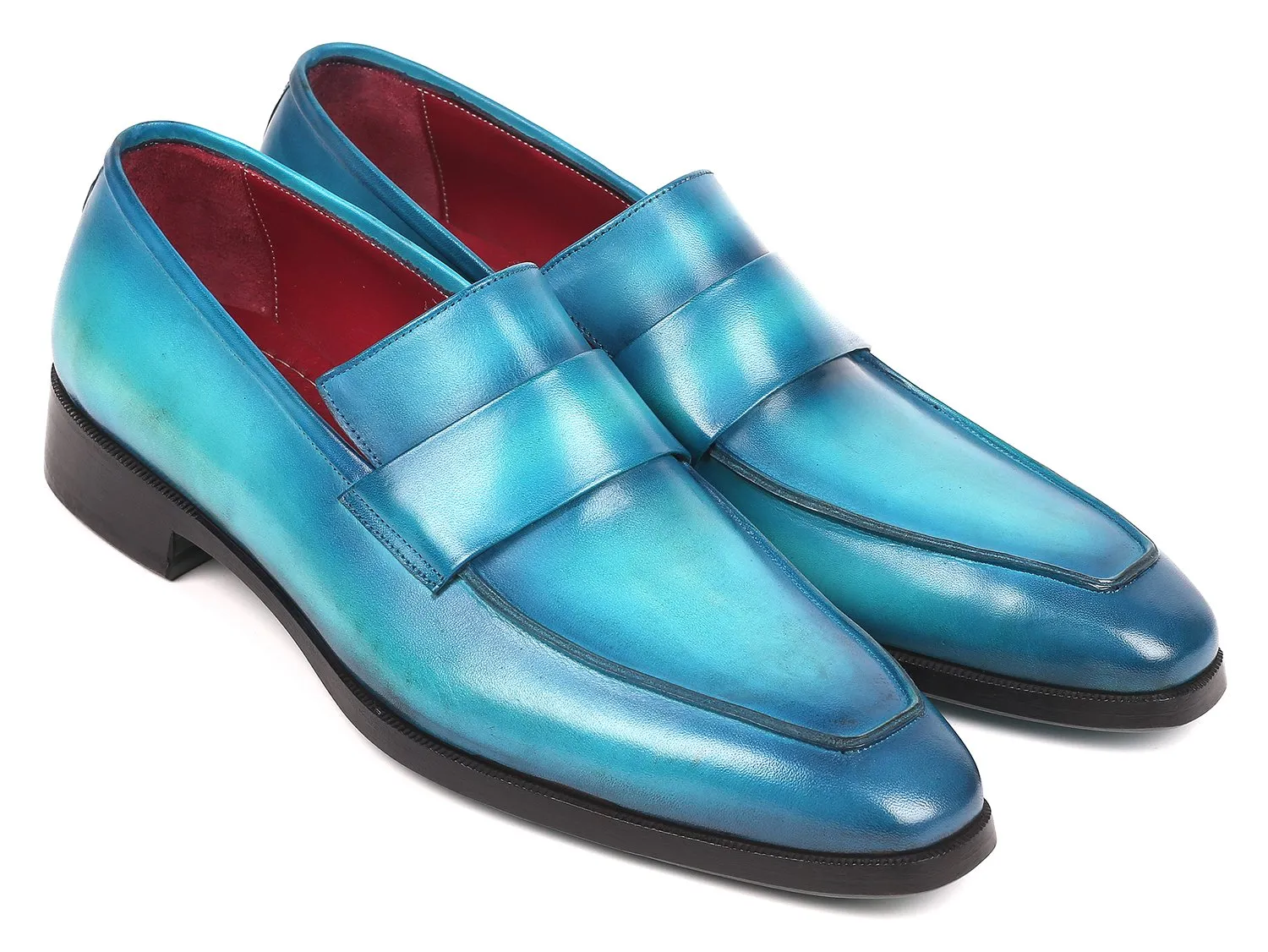 Paul Parkman Schuhe Paul Parkman Herren-Loafer in Türkis