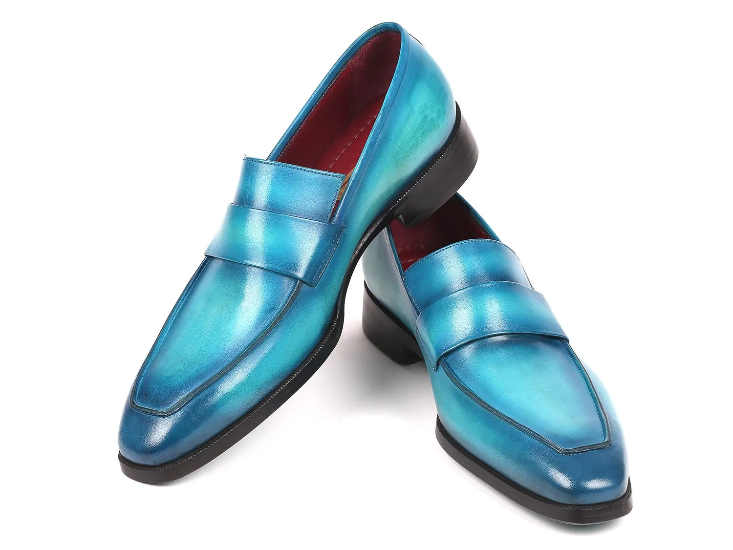 Paul Parkman Schuhe Paul Parkman Herren-Loafer in Türkis