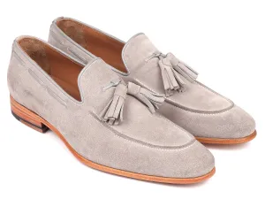 Paul Parkman Schuhe Paul Parkman Herren Wildleder Quasten-Loafer in Grau