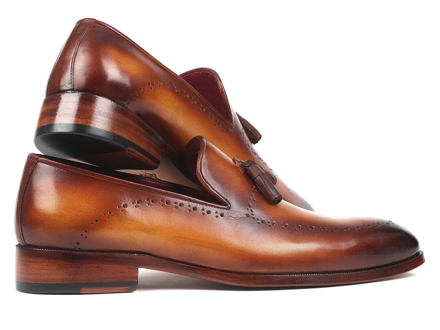 Paul Parkman Schuhe Paul Parkman Herren Quasten-Loafer in Braun