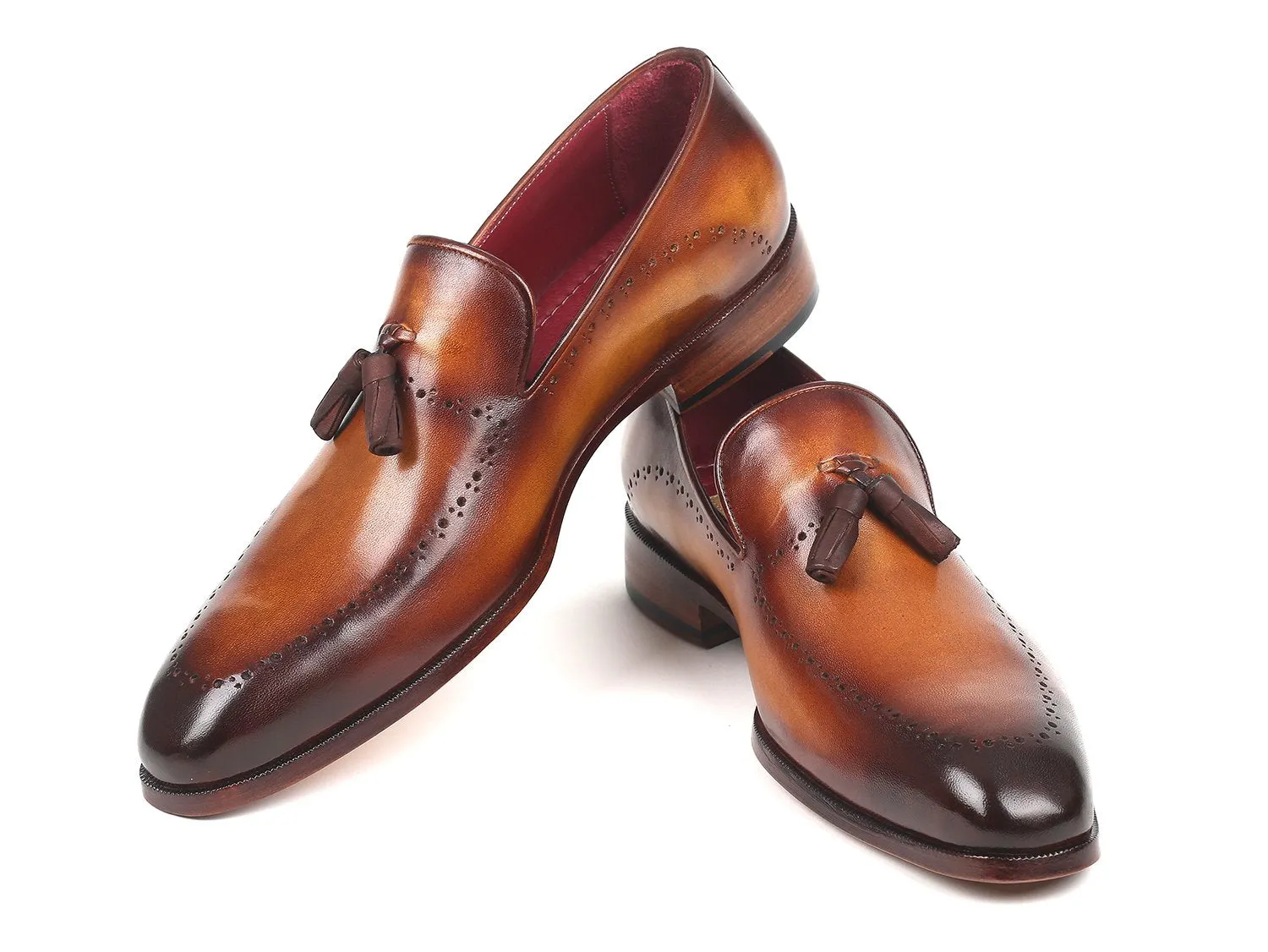 Paul Parkman Schuhe Paul Parkman Herren Quasten-Loafer in Braun