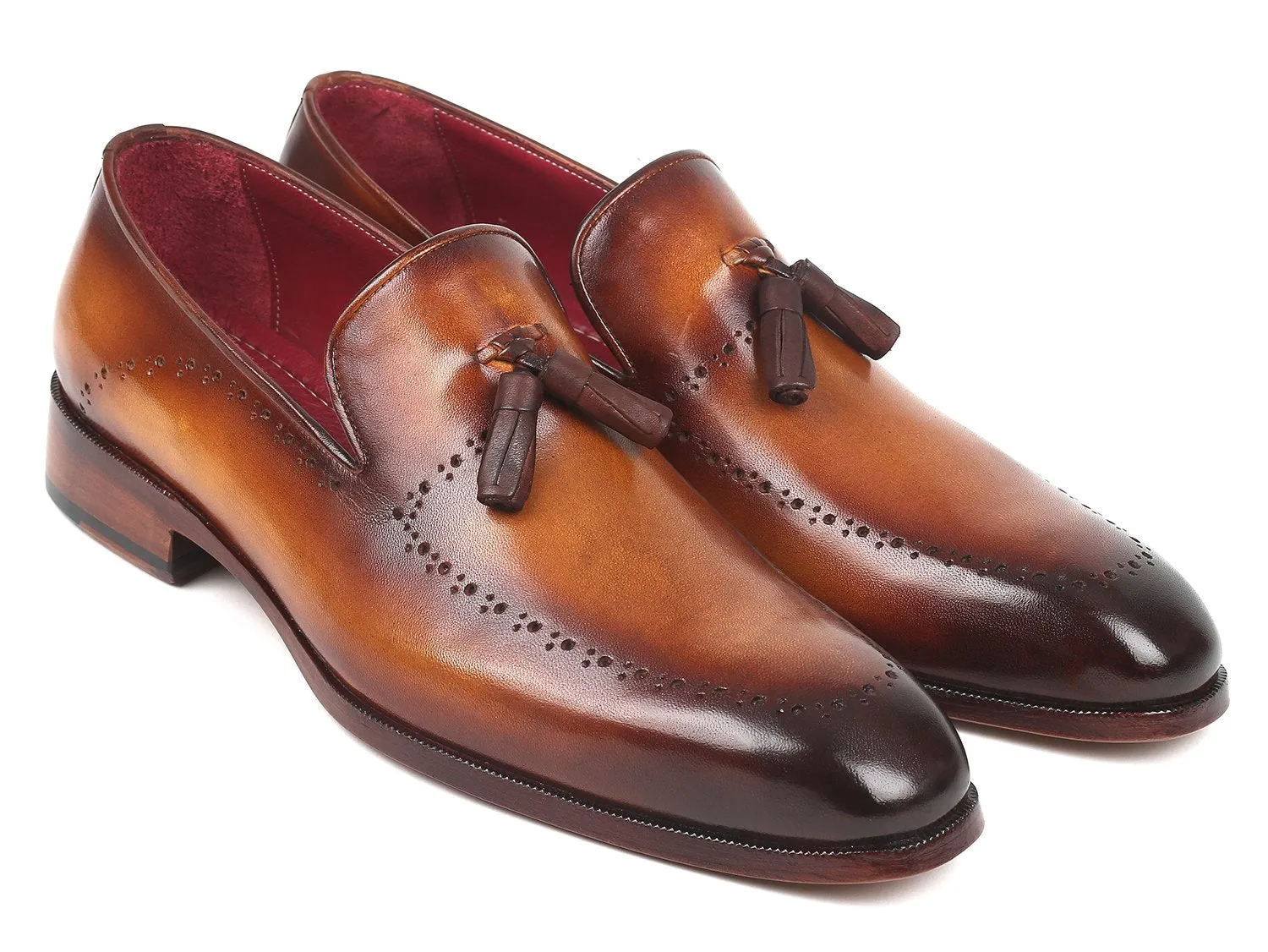 Paul Parkman Schuhe Paul Parkman Herren Quasten-Loafer in Braun