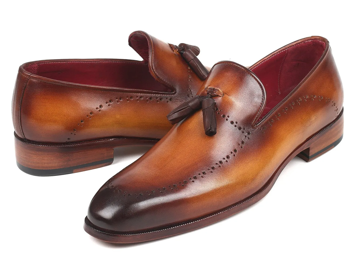 Paul Parkman Schuhe Paul Parkman Herren Quasten-Loafer in Braun
