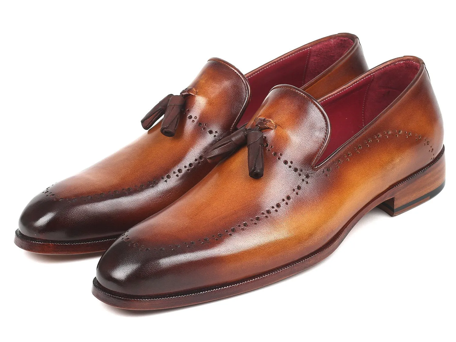 Paul Parkman Schuhe Paul Parkman Herren Quasten-Loafer in Braun