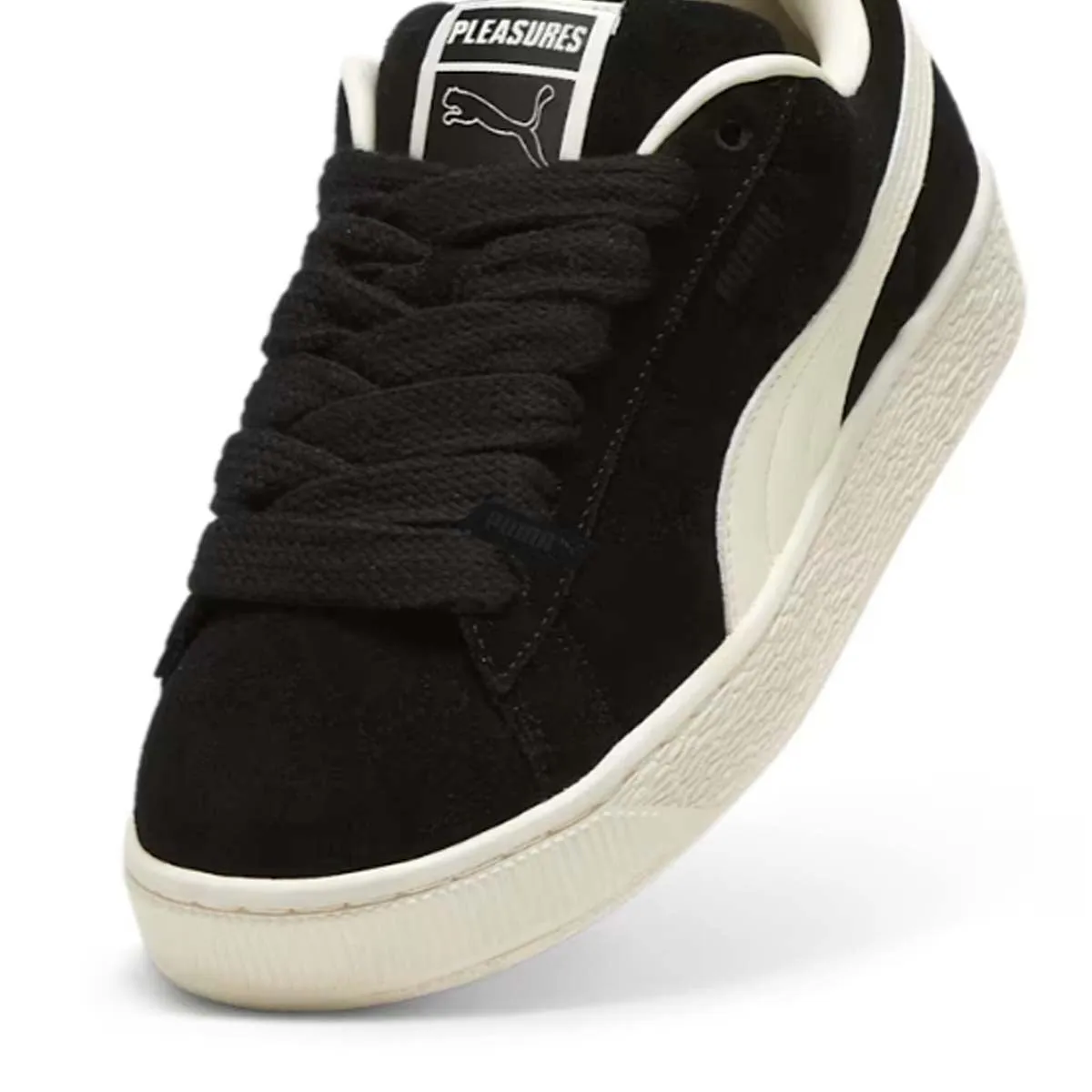   PLEASURES Suede XL 'PUMA Schwarz Geperlt Elfenbein'