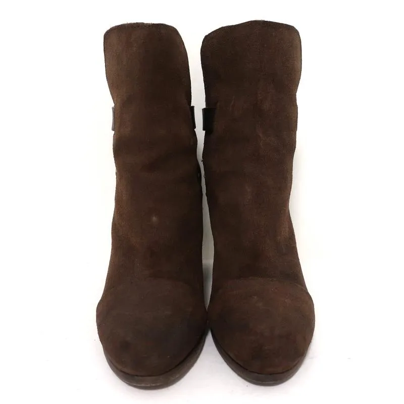 Rag & Bone Kinsey Stiefeletten Braun Wildleder & Leder Größe 38 Absatz
