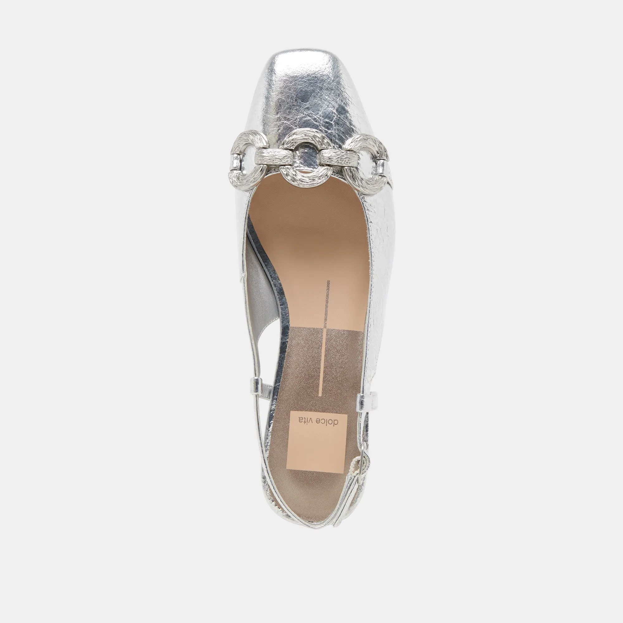 RAMANO FLATS SILBER ANTIKE LEDEROPTIK