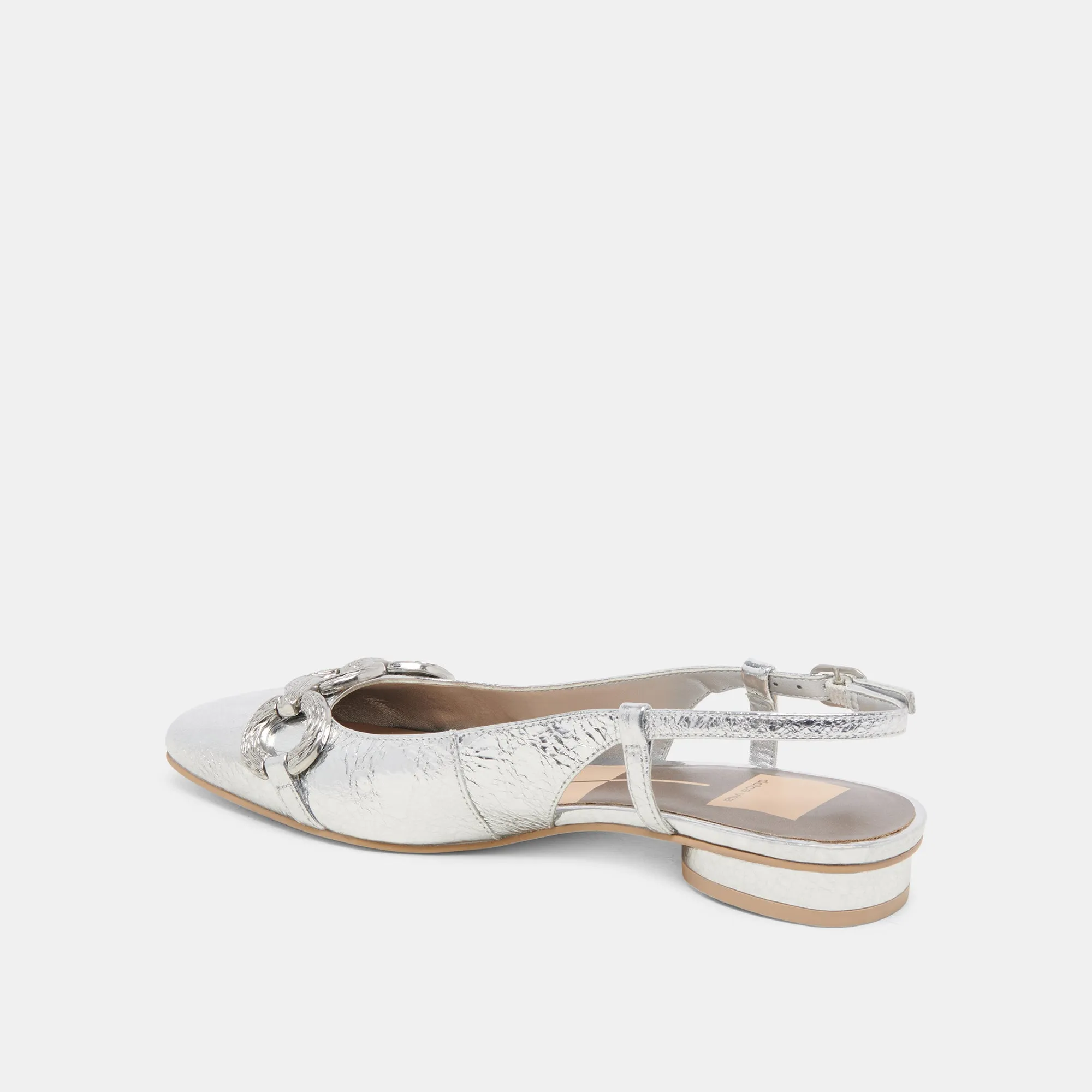 RAMANO FLATS SILBER ANTIKE LEDEROPTIK