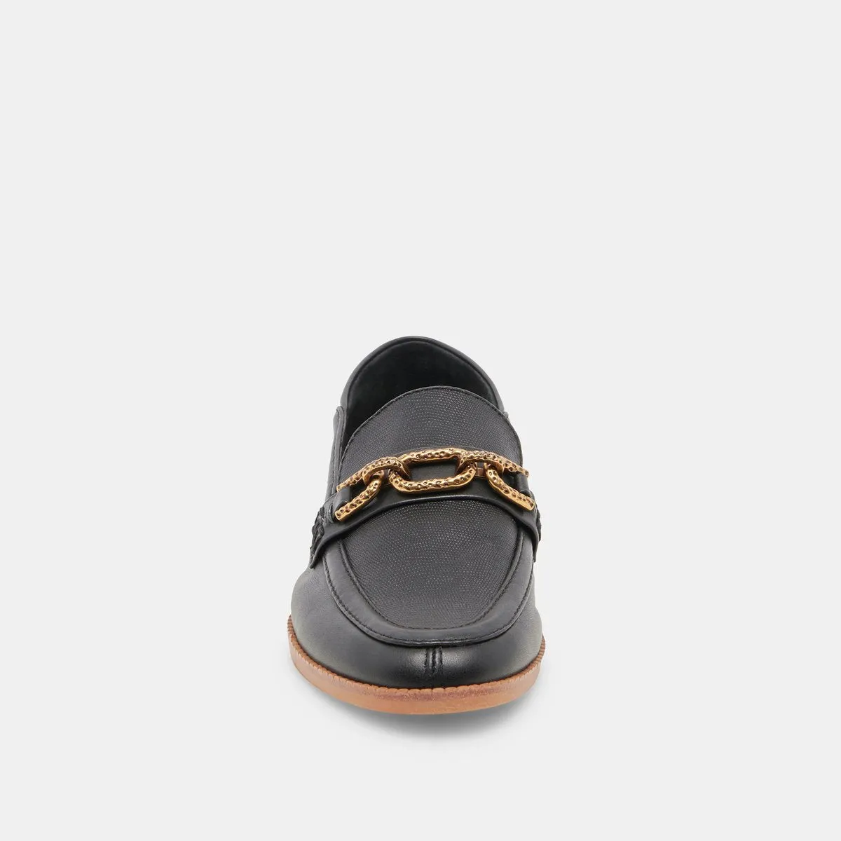 REIGN FLATS SCHWARZES LEDER