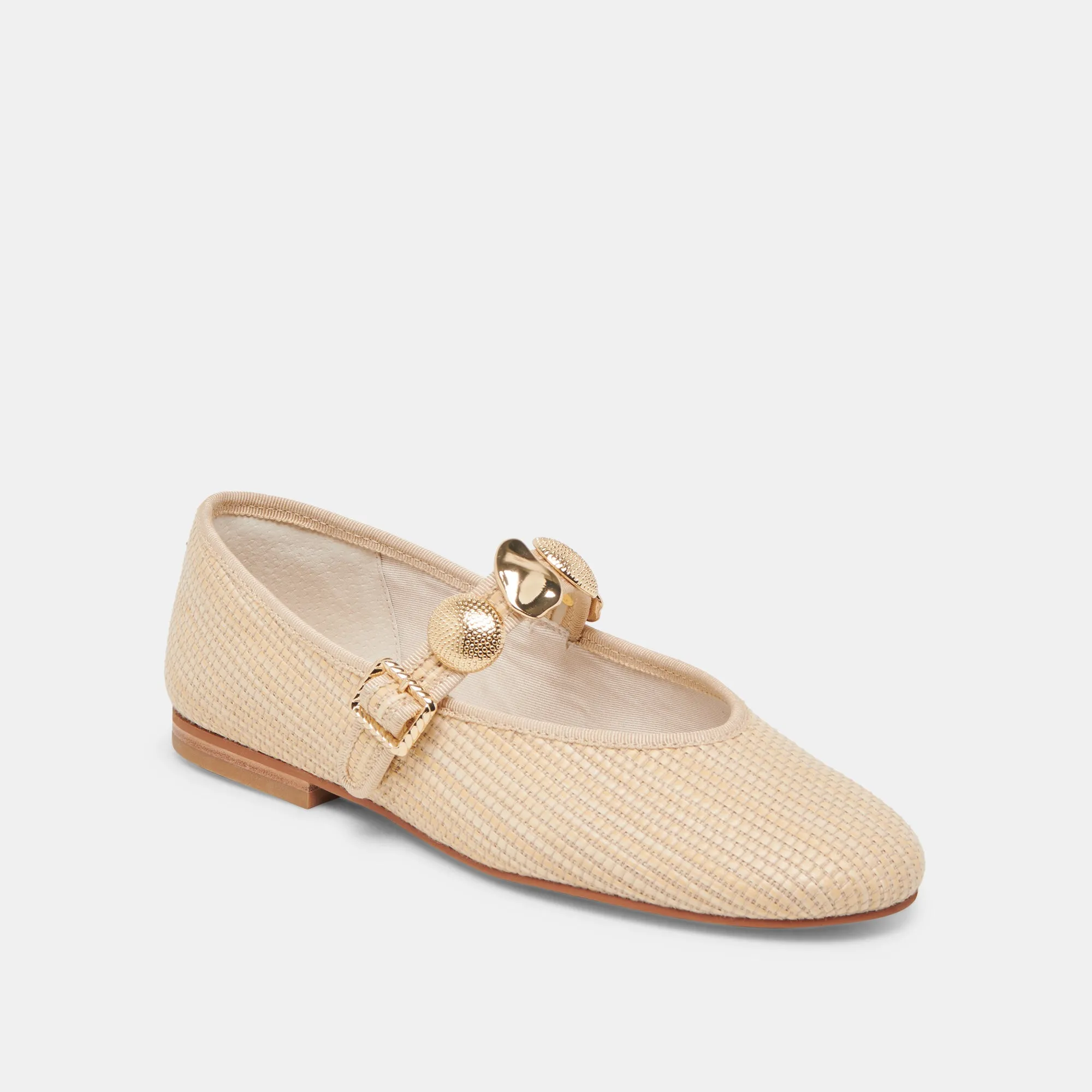 RELAN BALLET FLATS LT NATUR RAFFIA