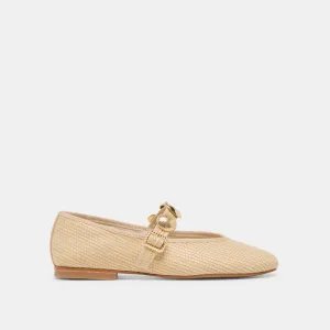 RELAN BALLET FLATS LT NATUR RAFFIA