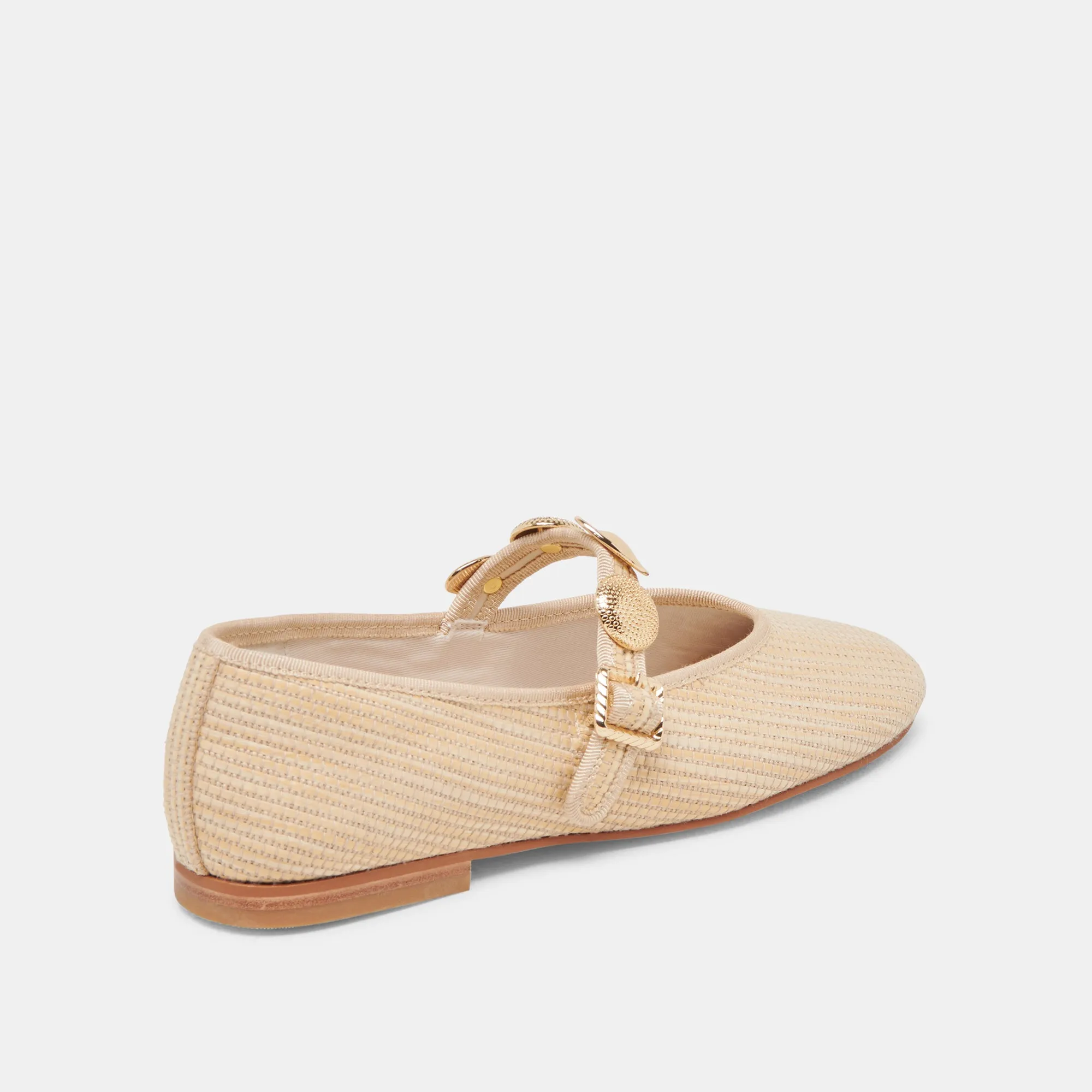 RELAN BALLET FLATS LT NATUR RAFFIA