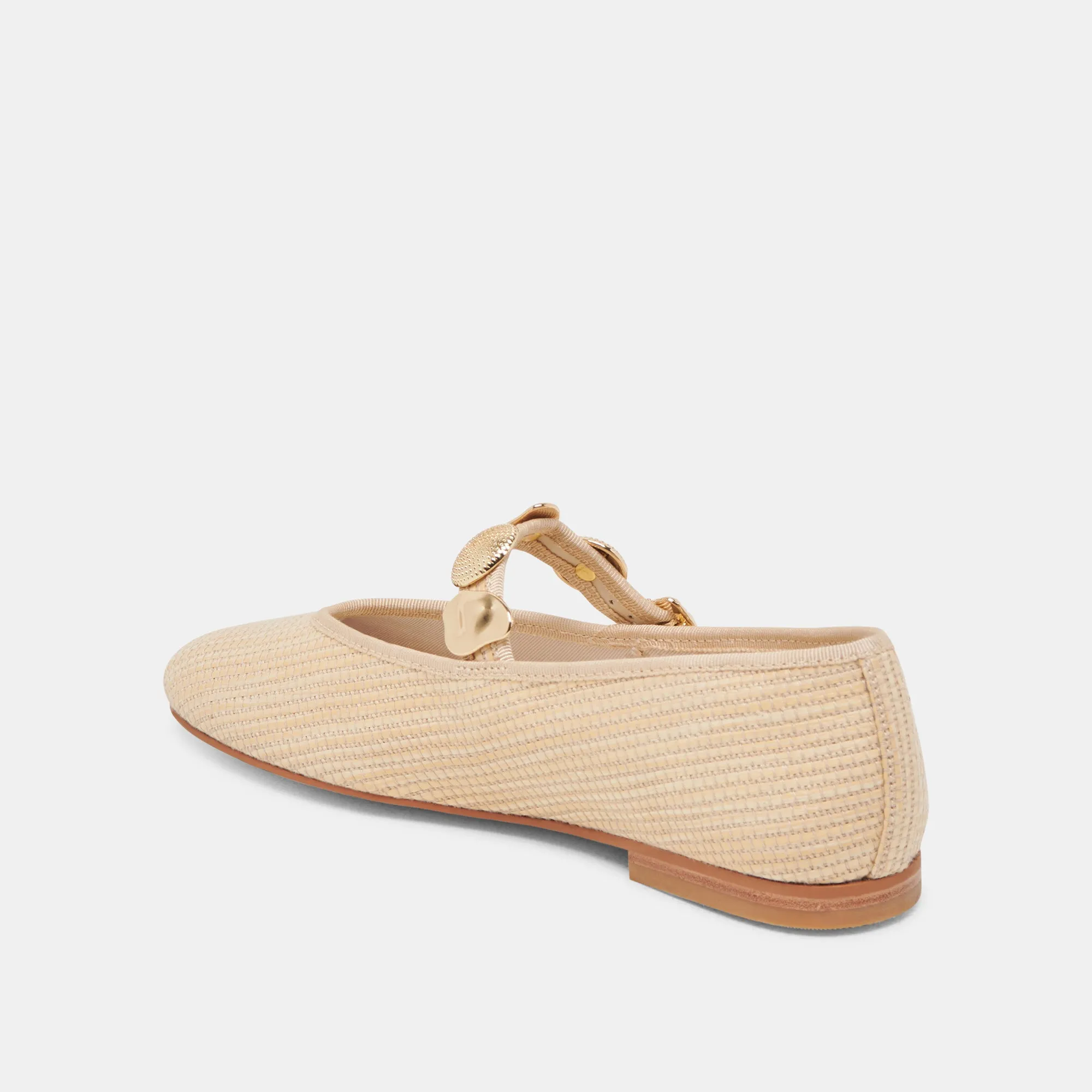 RELAN BALLET FLATS LT NATUR RAFFIA