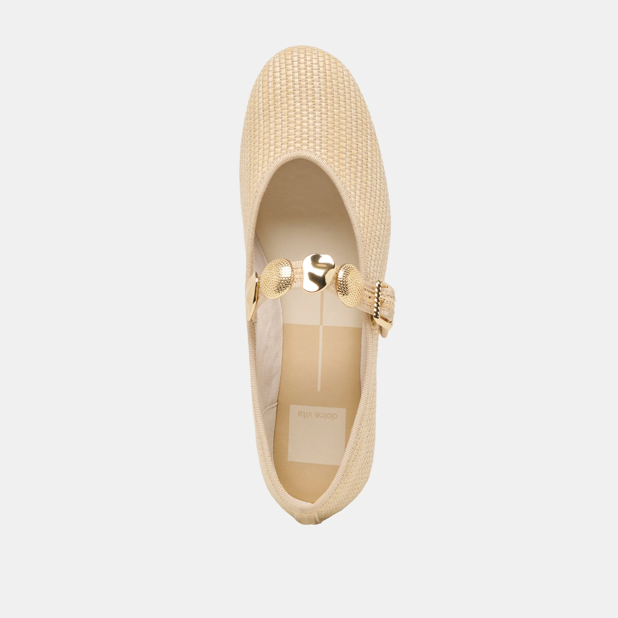 RELAN BALLET FLATS LT NATUR RAFFIA