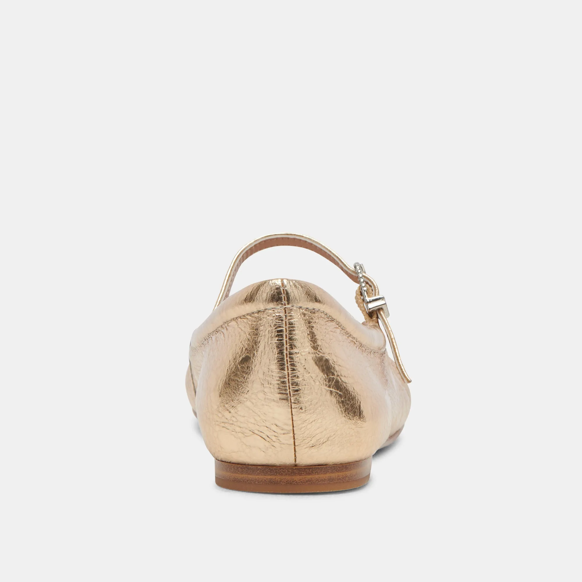 REYES BALLET FLATS GOLD ANTIKE LEDER