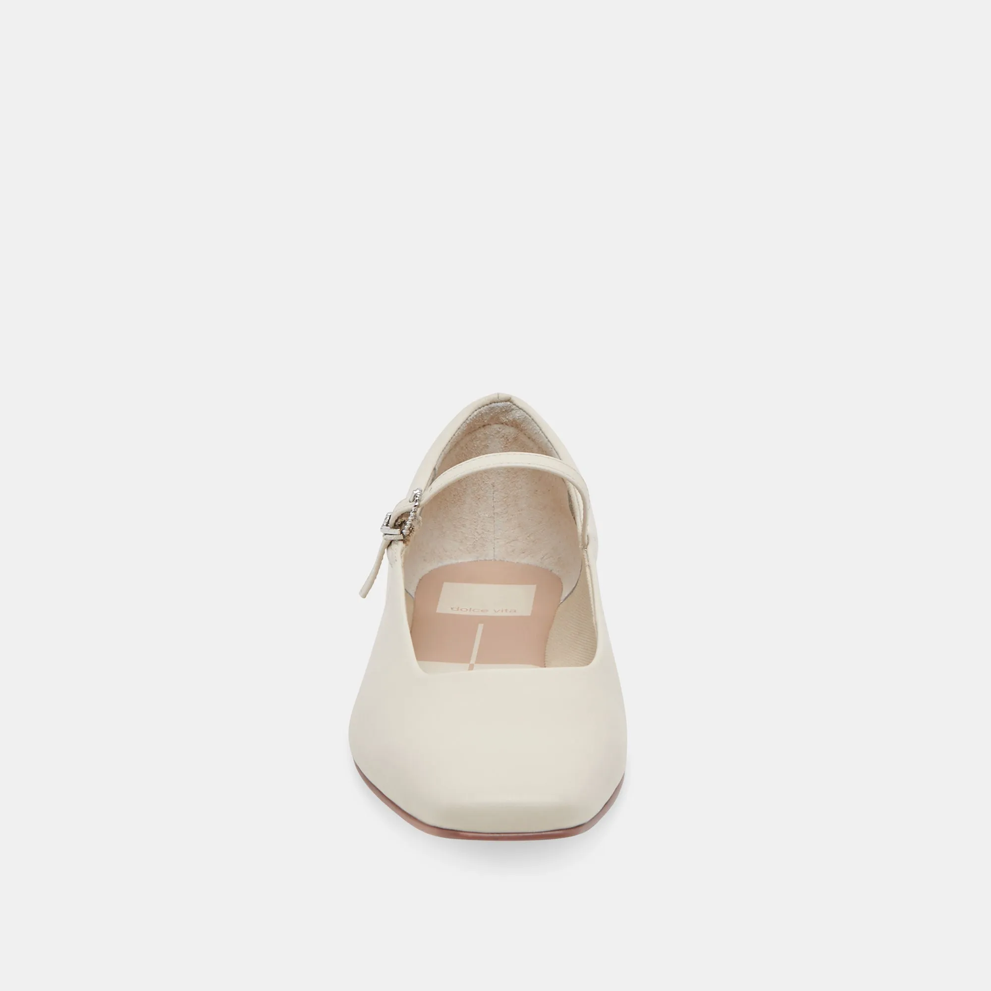 REYES BALLET FLATS IN ELFENBEINFARBENEM LEDER