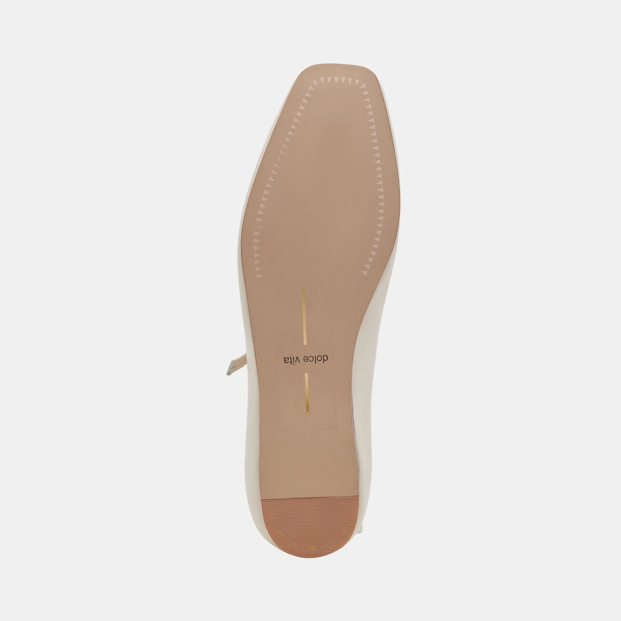 REYES BALLET FLATS IN ELFENBEINFARBENEM LEDER