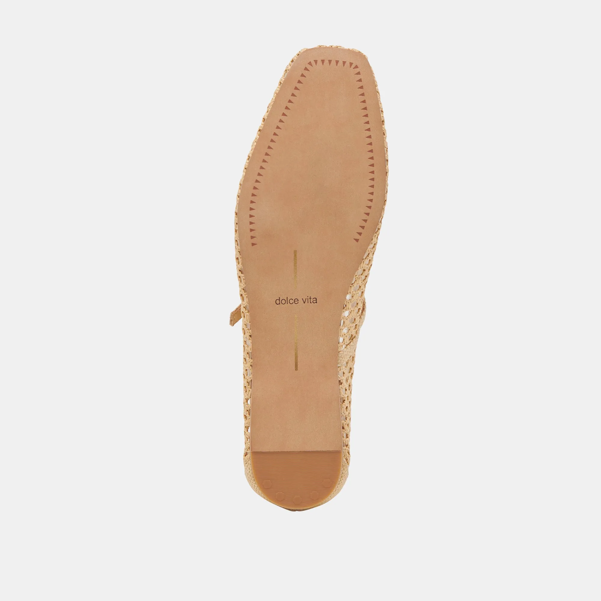 REYES BALLET FLATS LT NATURGEFLOCHTENES RAFFIA