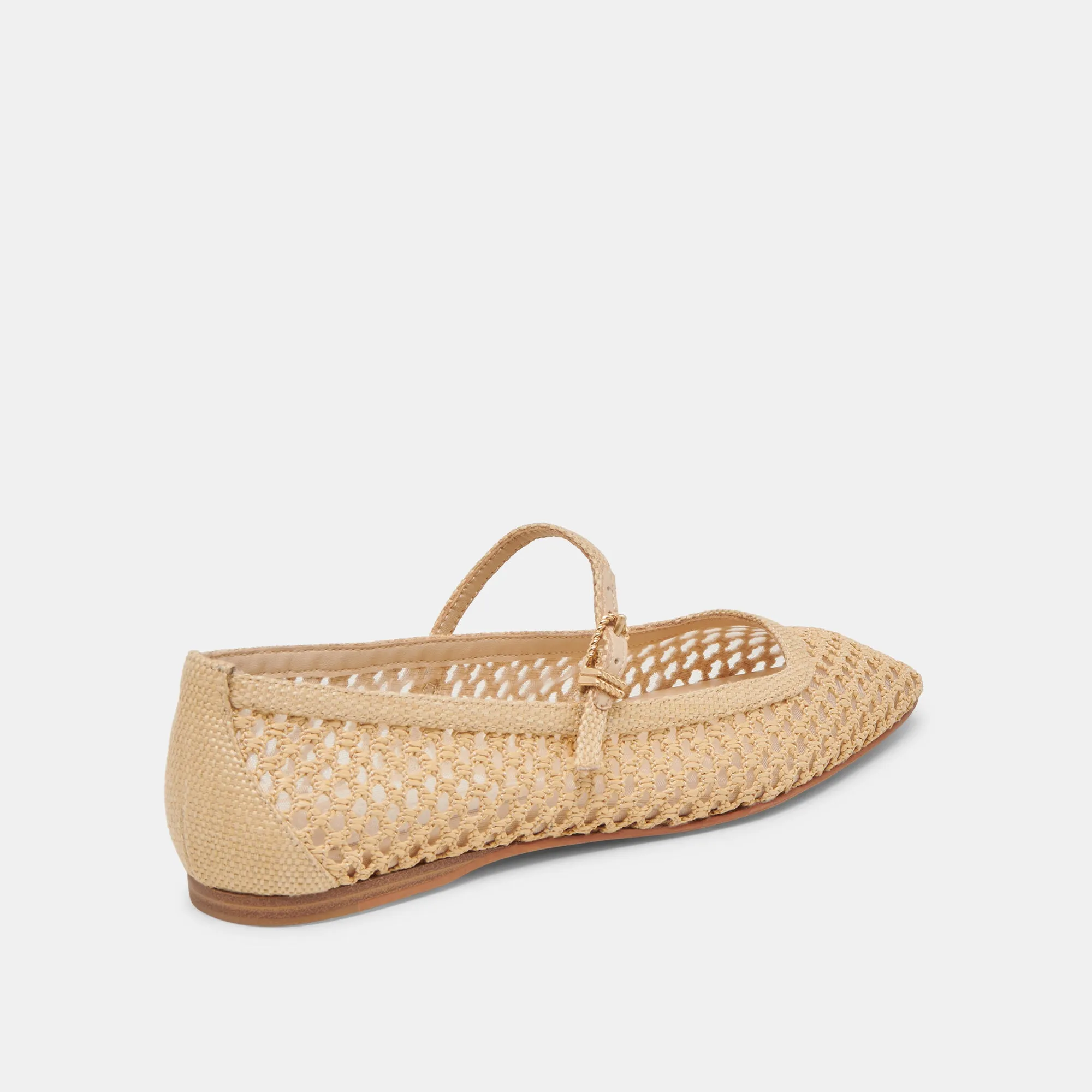 REYES BALLET FLATS LT NATURGEFLOCHTENES RAFFIA