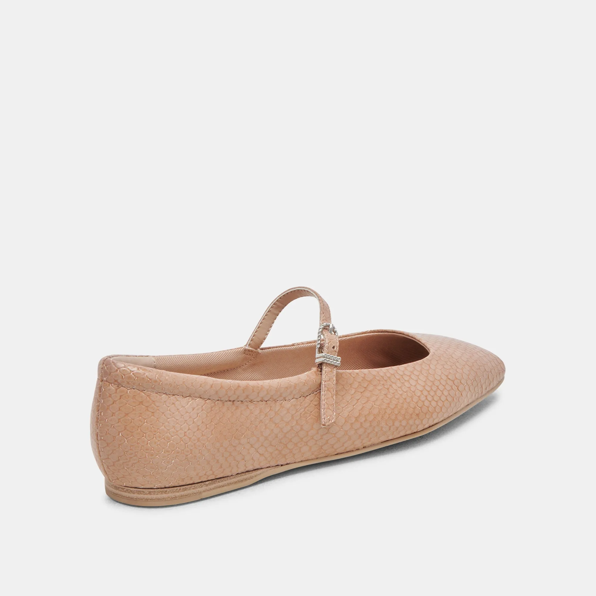 REYES BALLETFLATS TOFFEE SCHLANGENPRÄGUNG