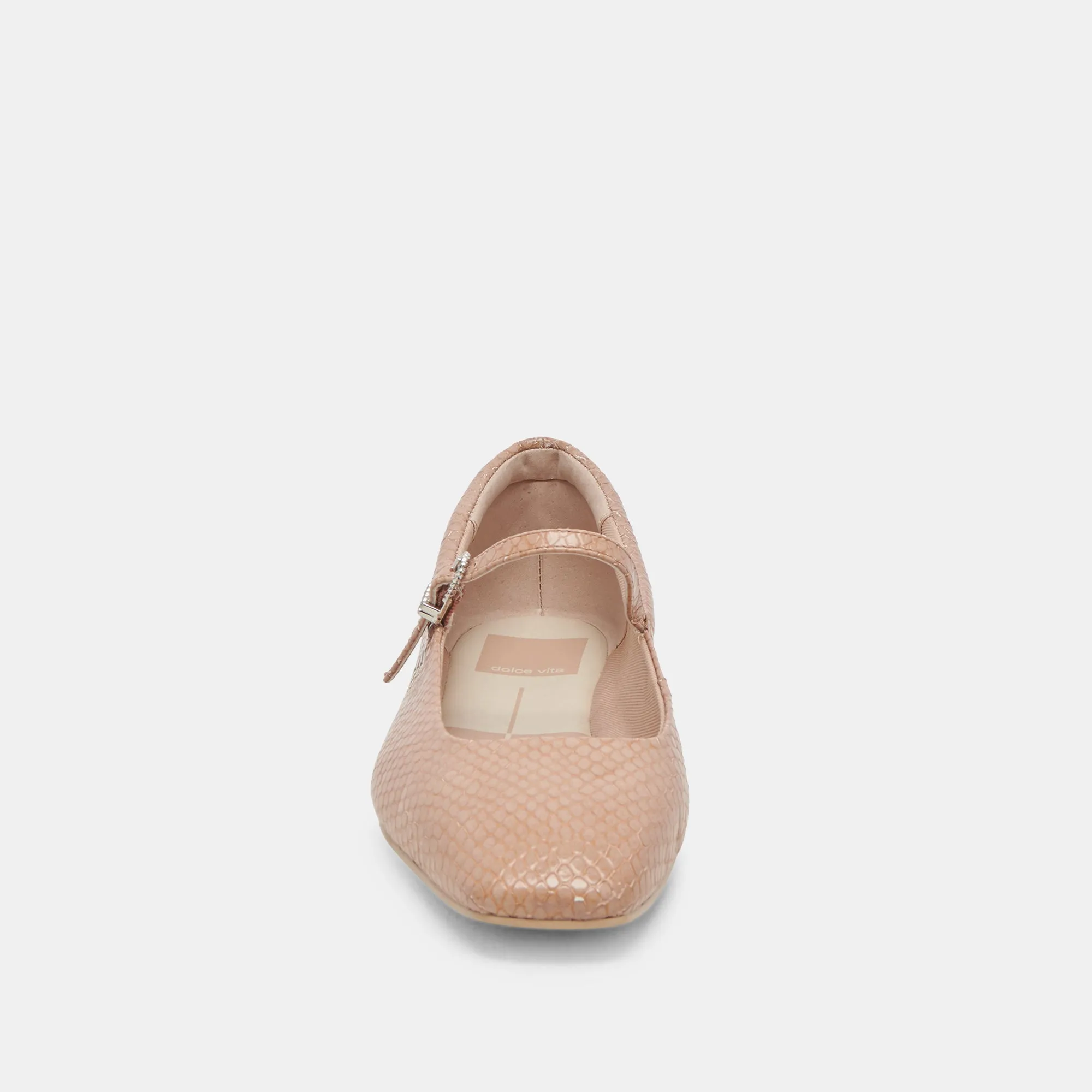 REYES BALLETFLATS TOFFEE SCHLANGENPRÄGUNG