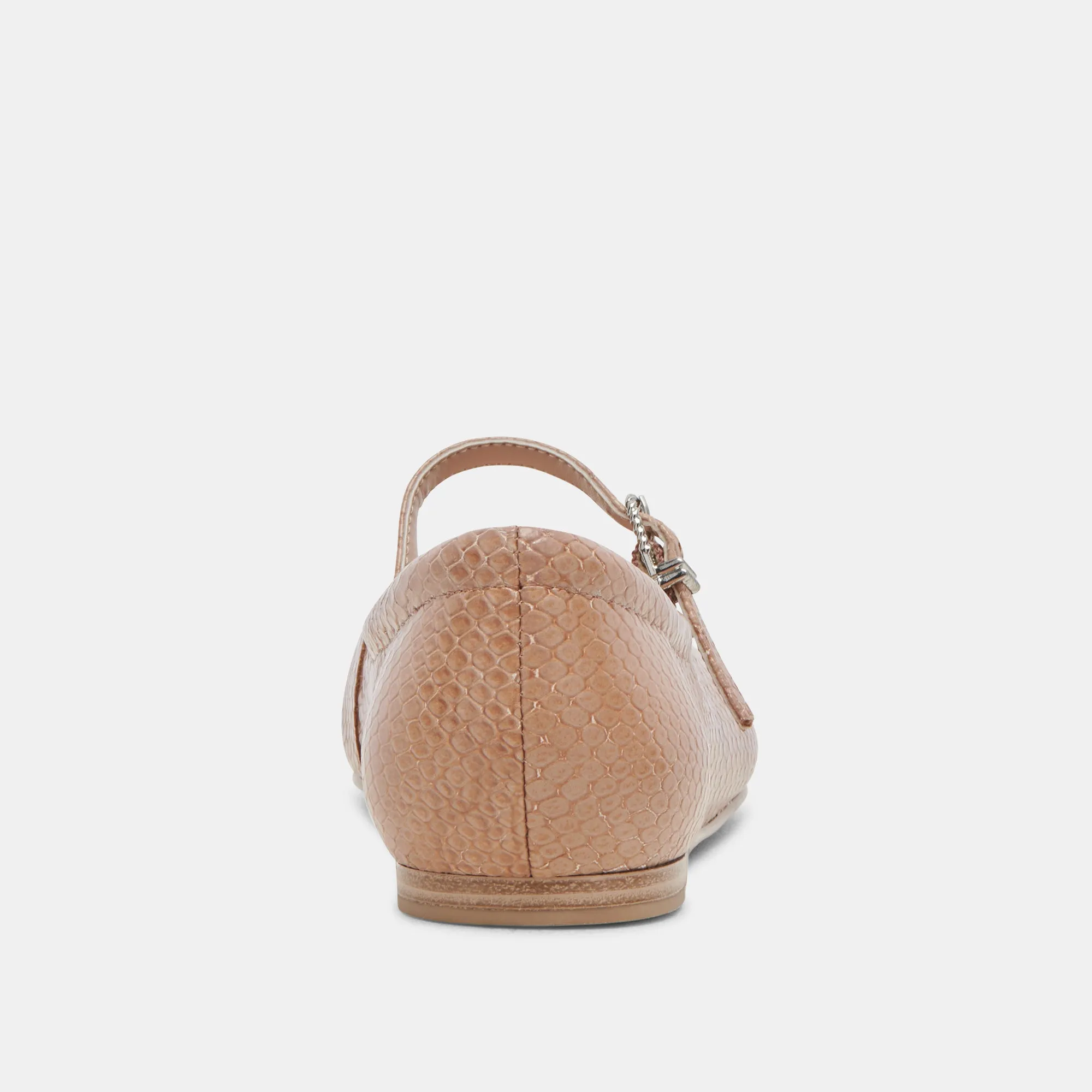 REYES BALLETFLATS TOFFEE SCHLANGENPRÄGUNG