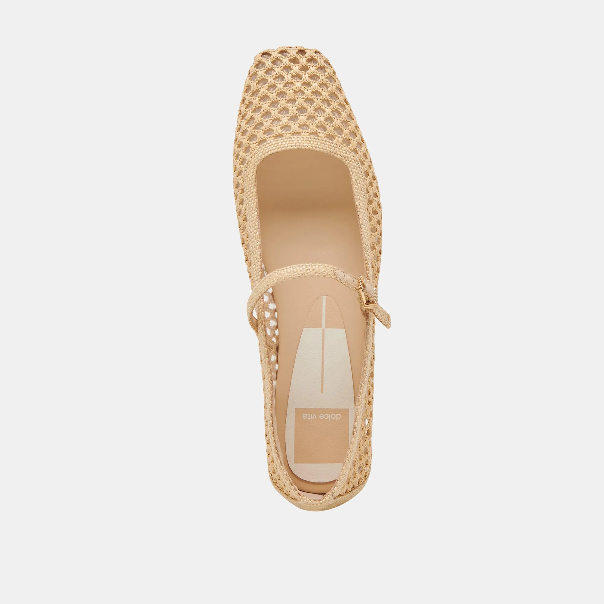 REYES BALLERINAS WEIT GESCHNITTEN LT NATUR GEFLOCHTEN RAFFIA