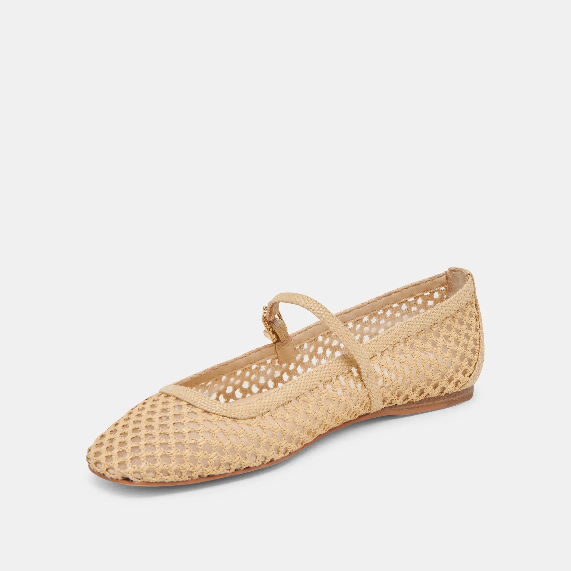 REYES BALLERINAS WEIT GESCHNITTEN LT NATUR GEFLOCHTEN RAFFIA