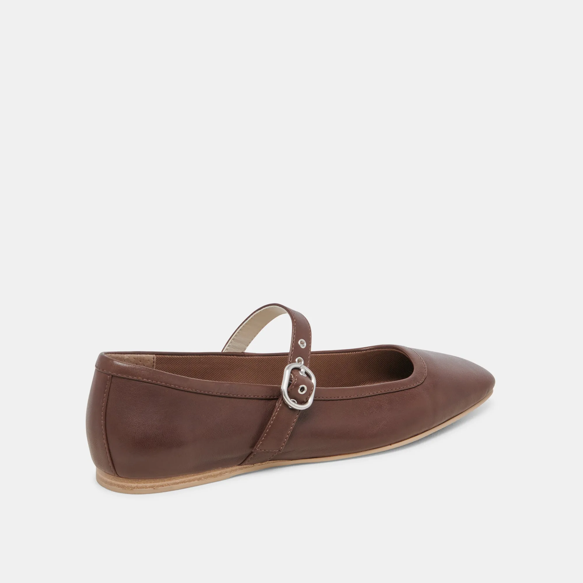 RODNI BALLET FLATS DK BRAUNES LEDER