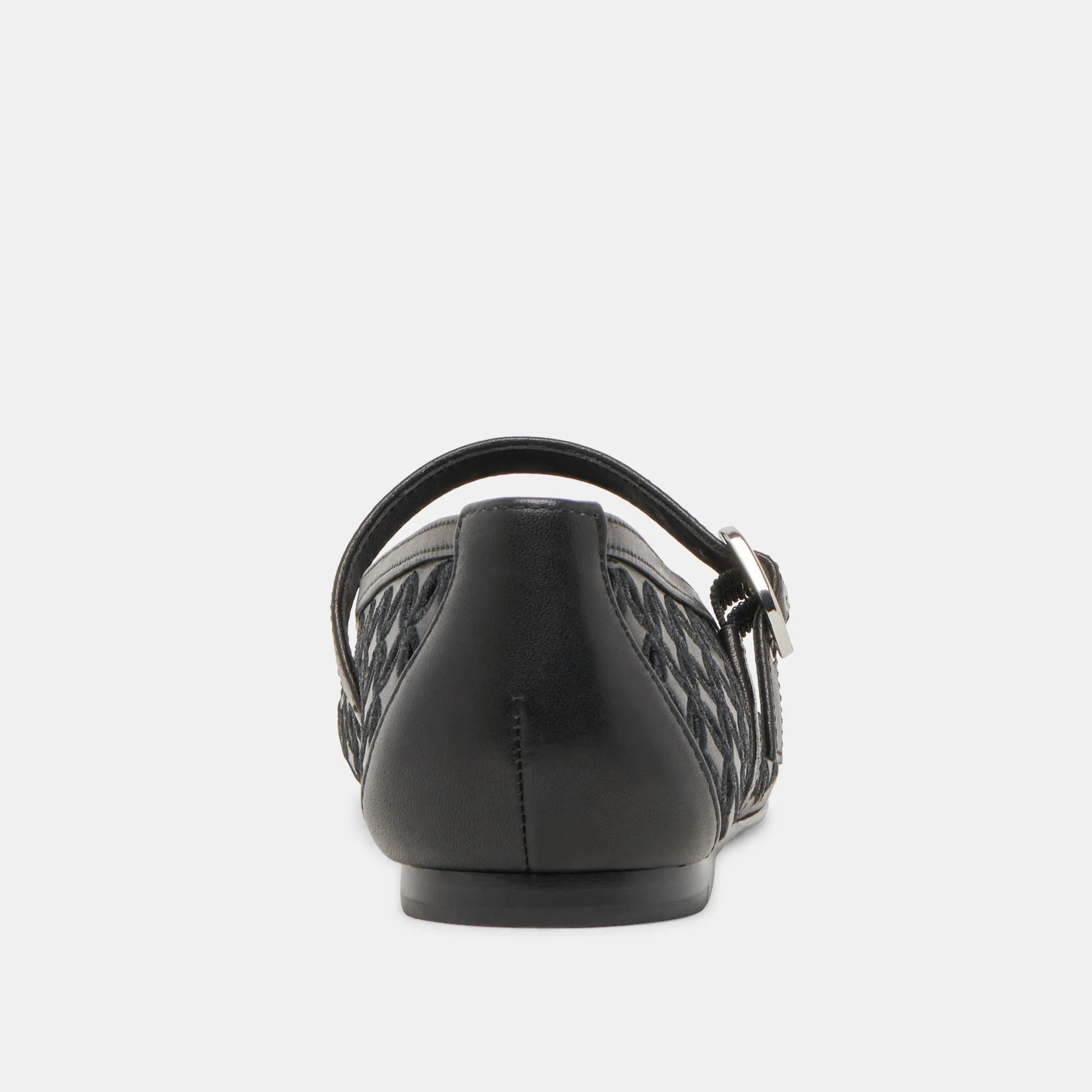 RODNI ÖSEN-PERFORATION BALLERINAS AUS SCHWARZEM LEDER