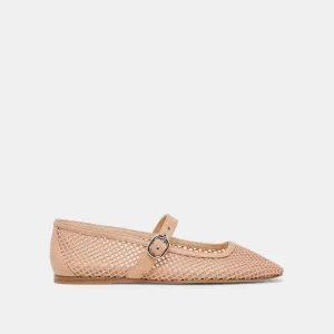 RODNI MESH BALLET FLATS HELLER GEWEBTER MESH-BEIGETON