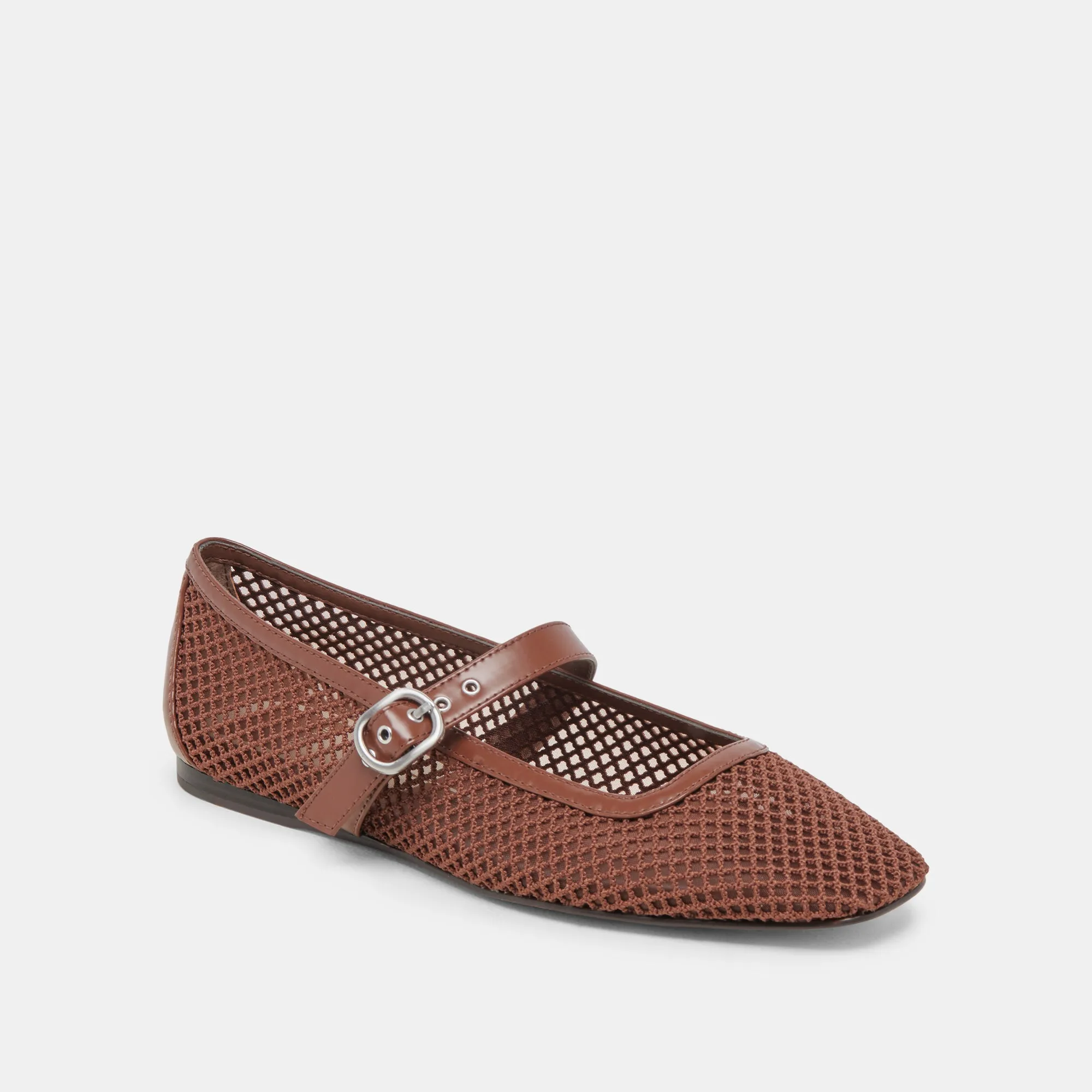RODNI MESH BALLET FLATS TOFFEE GEWEBTES MESH