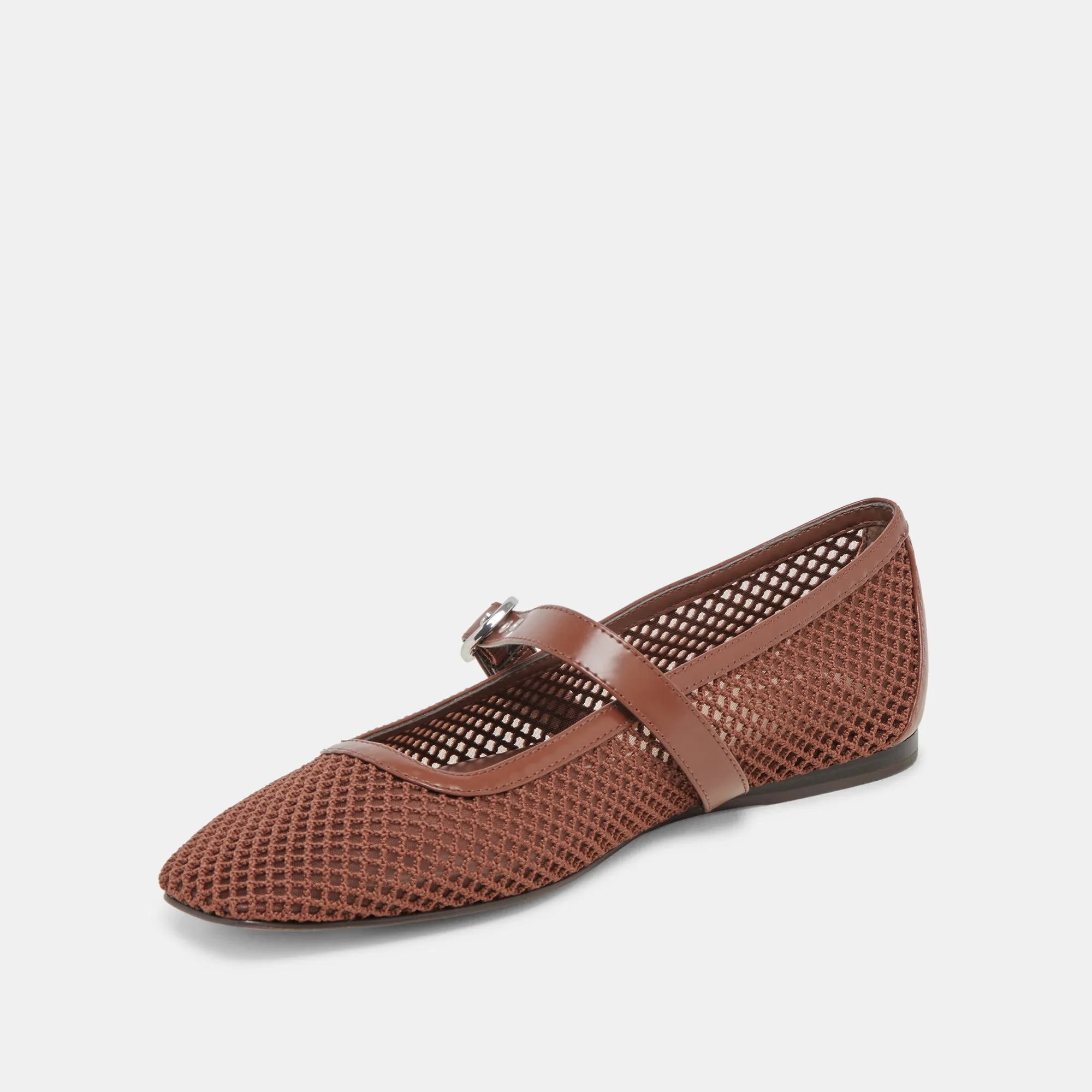RODNI MESH BALLET FLATS TOFFEE GEWEBTES MESH