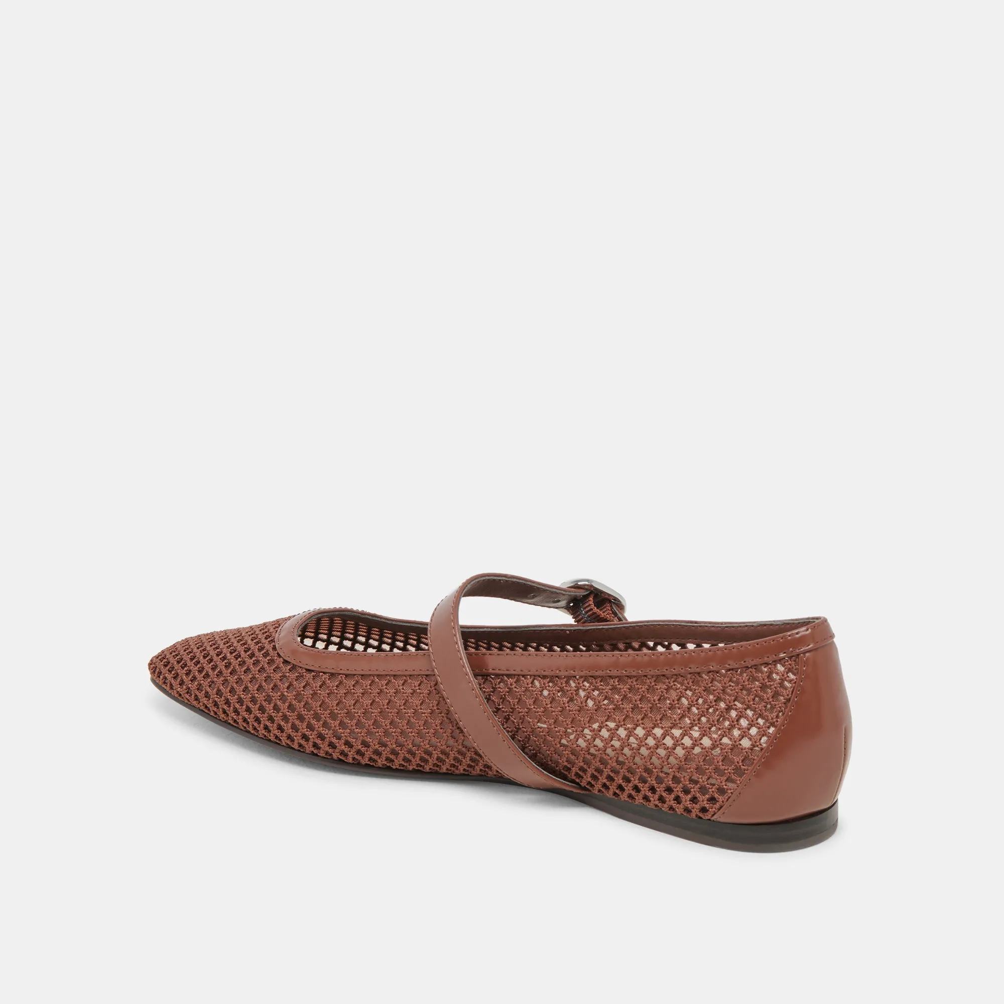 RODNI MESH BALLET FLATS TOFFEE GEWEBTES MESH
