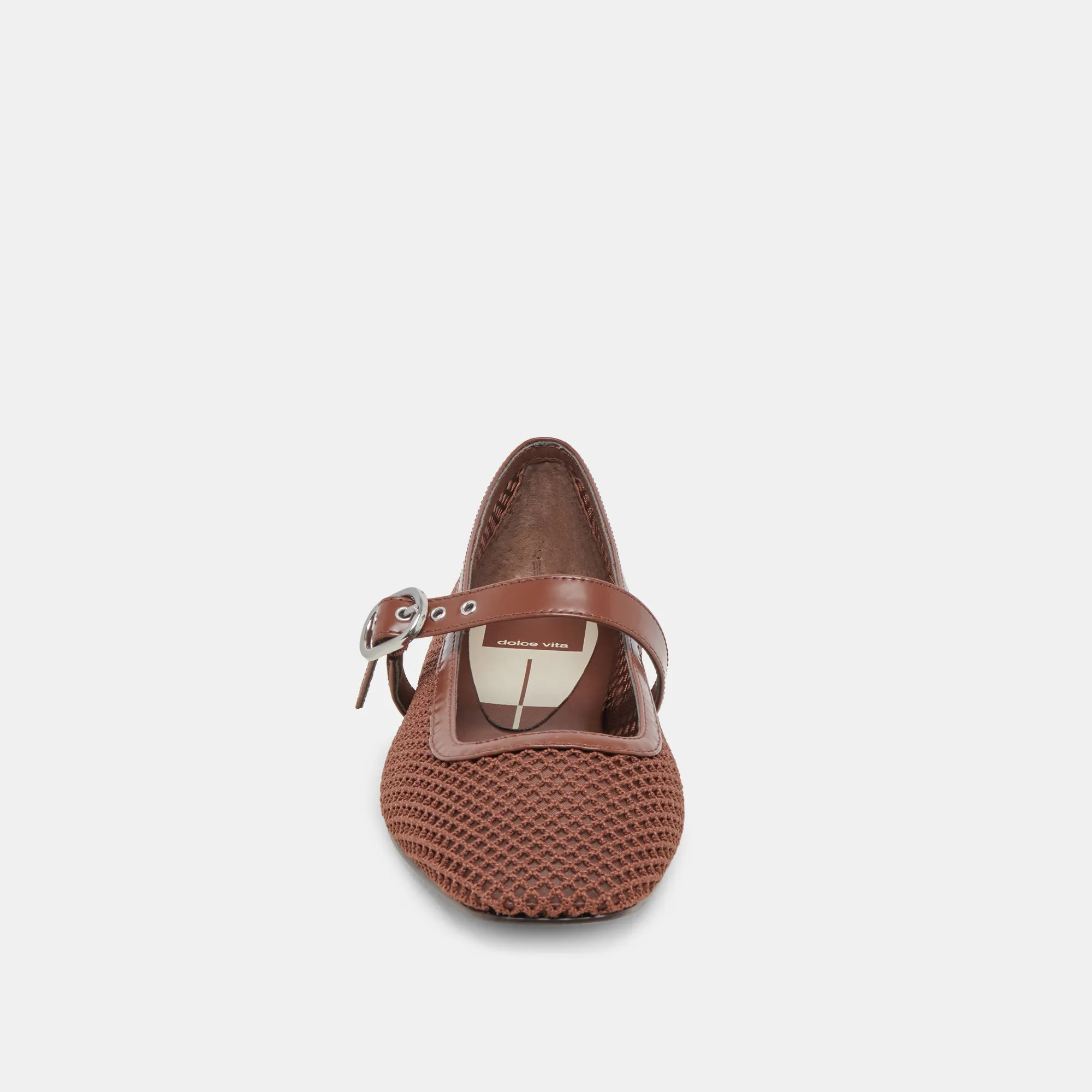 RODNI MESH BALLET FLATS TOFFEE GEWEBTES MESH