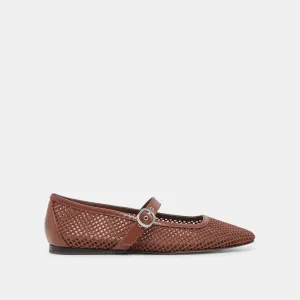 RODNI MESH BALLET FLATS TOFFEE GEWEBTES MESH