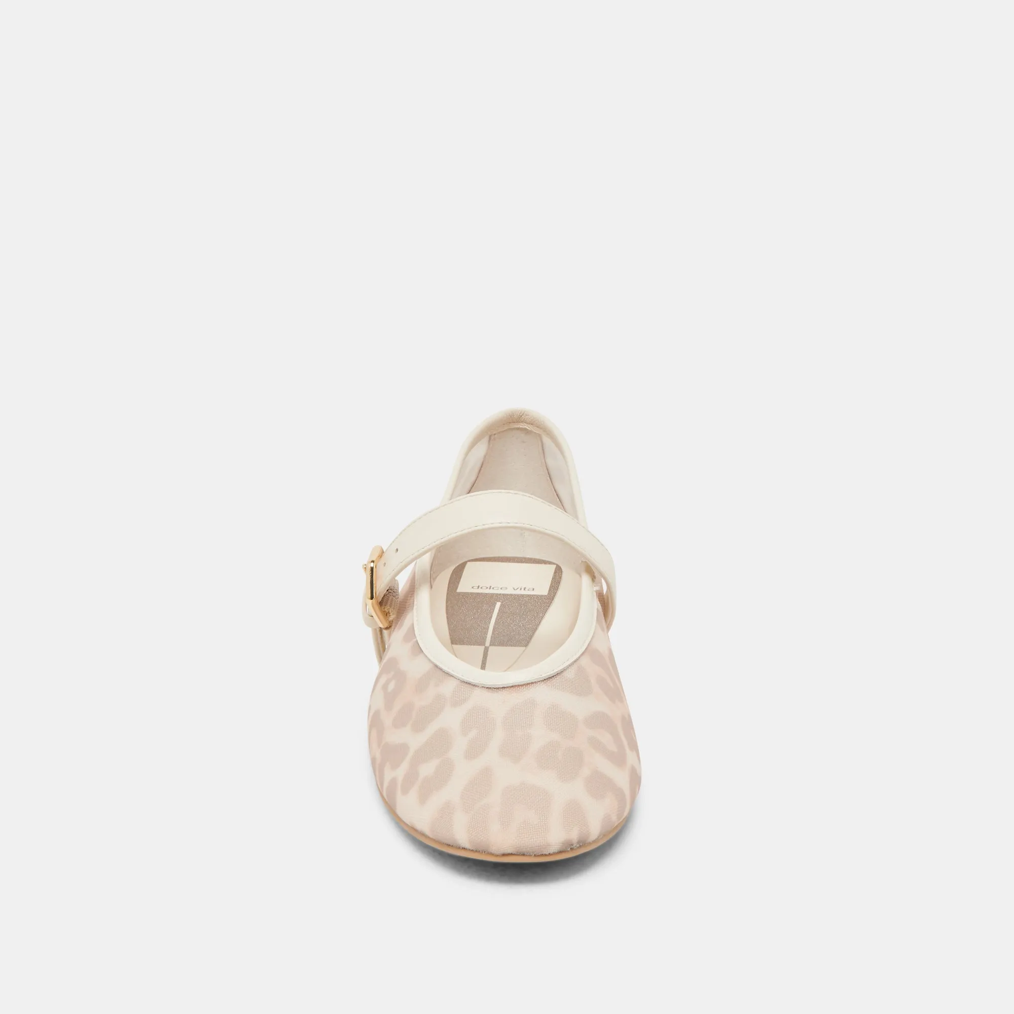 ROSLYN BALLETTFLATS WEIß-LEOPARDEN-MESH